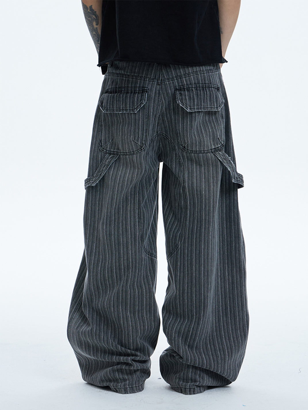 DND4DES | Vintage Patchwork Striped Boro Pants - PSYLOS 1, DND4DES | Vintage Patchwork Striped Boro Pants, Pants, DND4DES•JAPAN, PSYLOS 1